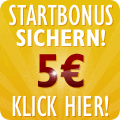 5,- Euro Anmeldebonus für Sie!