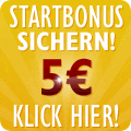 5,- Euro Anmeldebonus fr Sie!